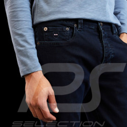 Duo Eden Park Jeans + Eden Park Gürtel Schwarz Leder