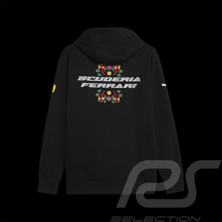 Ferrari Sweatshirt Leclerc Sainz F1 Team GP Mexico Puma Schwarz 701227708-001 - herren