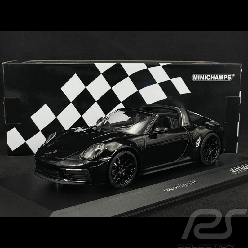 Porsche 911 Targa 4 GTS Type 992 2021 Noir 1/18 Minichamps 155061067