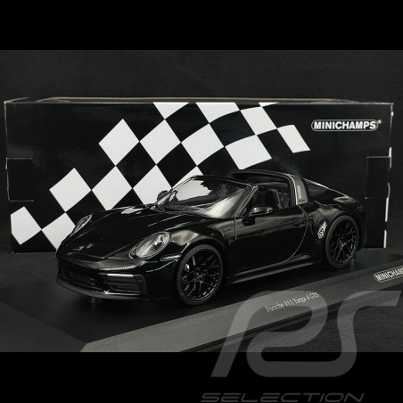 Porsche 911 Targa 4 GTS Type 992 2021 Noir 1/18 Minichamps 155061067