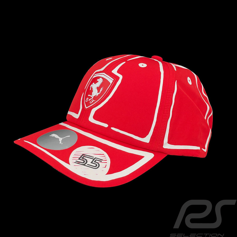 Ferrari Cap Carlos Sainz F1 Joshua Vides Graphic Rot 701226728-001 - unisex