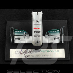 ULTRA RARE - Nez avant Mercedes F1 W02 signé Michael Schumacher F1 1/12 Amalgam