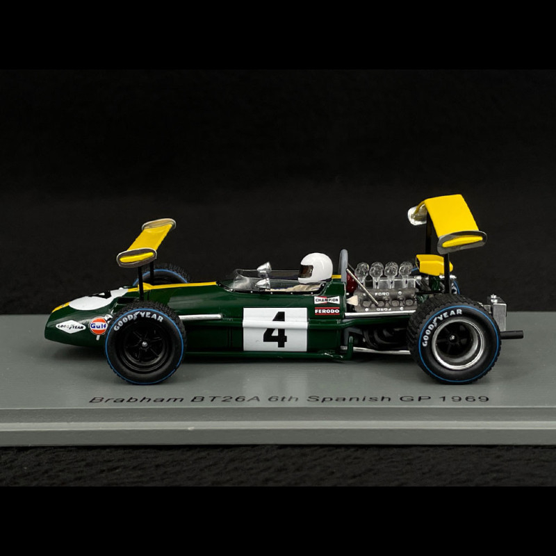 Jacky Ickx Brabham BT26A Nr 4 Platz 6. 1969 España F1 Grand Prix 1/43 ...