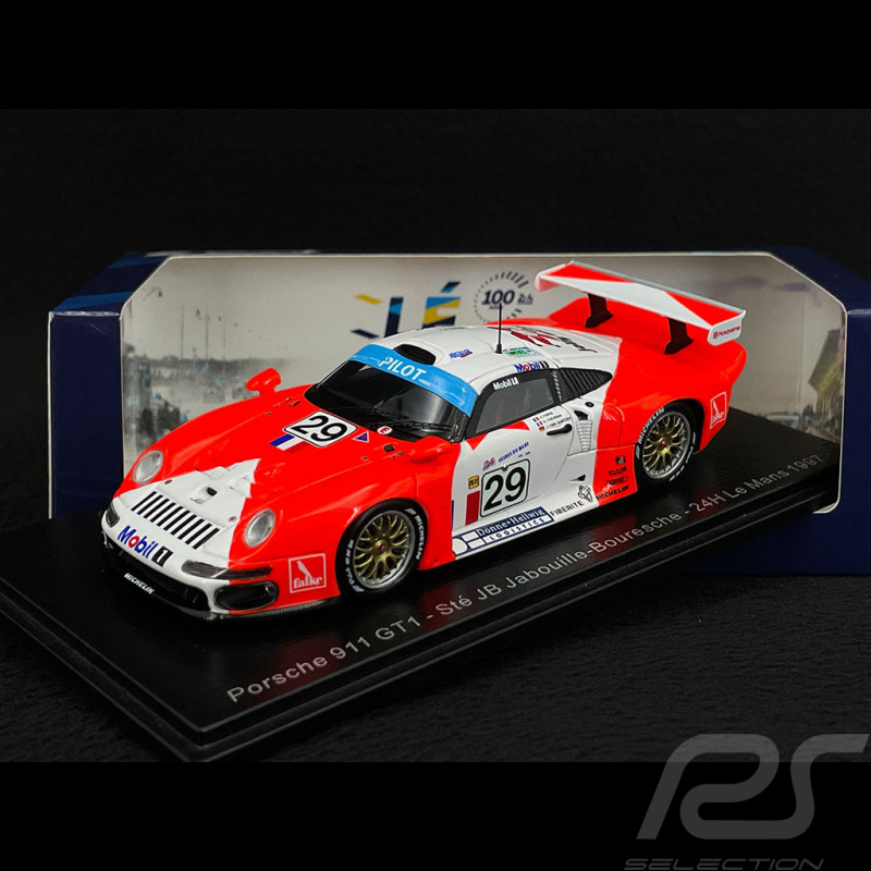Porsche 911 GT1 type 993 n° 29 24h Le Mans 1997 JB Racing 1/43 Spark S5606