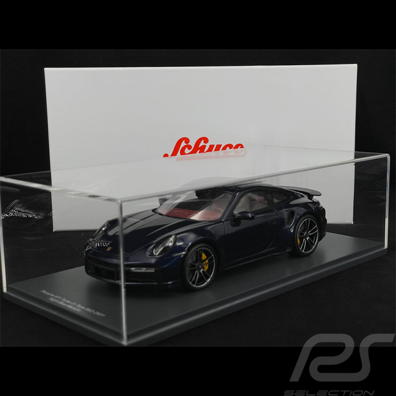 Porsche 911 Turbo S Type 992 2021 Nachtblau metallic 1/18 Schuco 450052500
