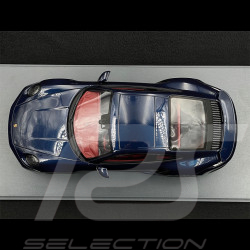 Porsche 911 Turbo S Type 992 2021 Bleu nuit métallisé 1/18 Schuco 450052500