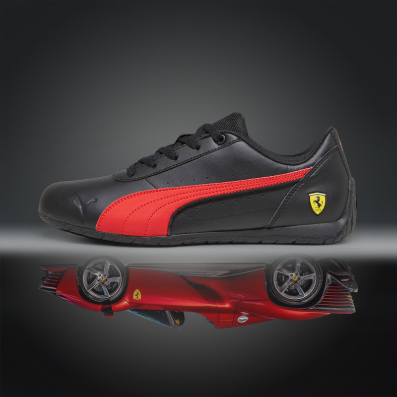 Ferrari Shoes F1 Team Leclerc Sainz Puma Neo Cat Black / Red 307812-01 ...