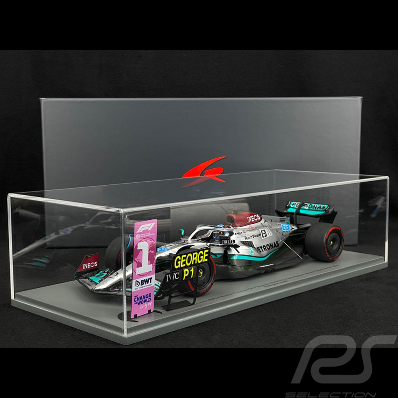 George Russell Mercedes-AMG W13E n° 63 Vainqueur Grand Prix  F1 Brésil 2022 1/18 Spark 18S777