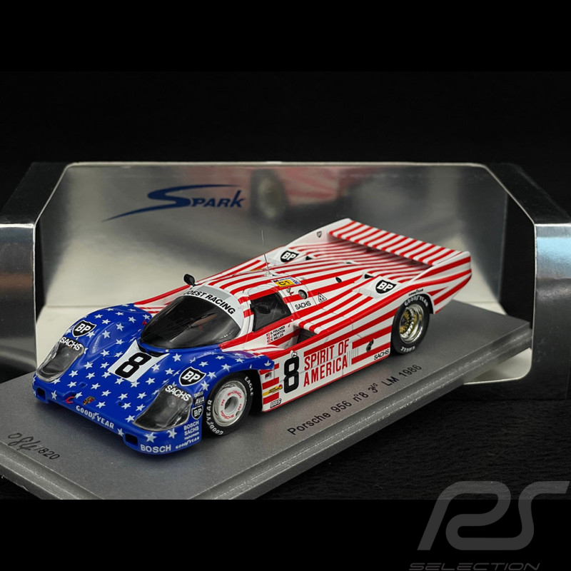 Porsche 956 n° 8 3. 24h Le Mans 1986 1/43 Spark NA008
