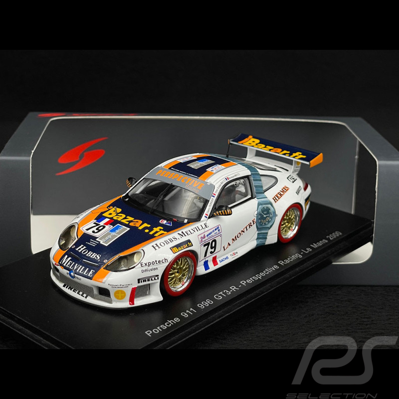 Porsche 911 GT3 R Typ 996 n° 79 Perspective Racing 24h Le Mans 2000 1/43 Spark S4759