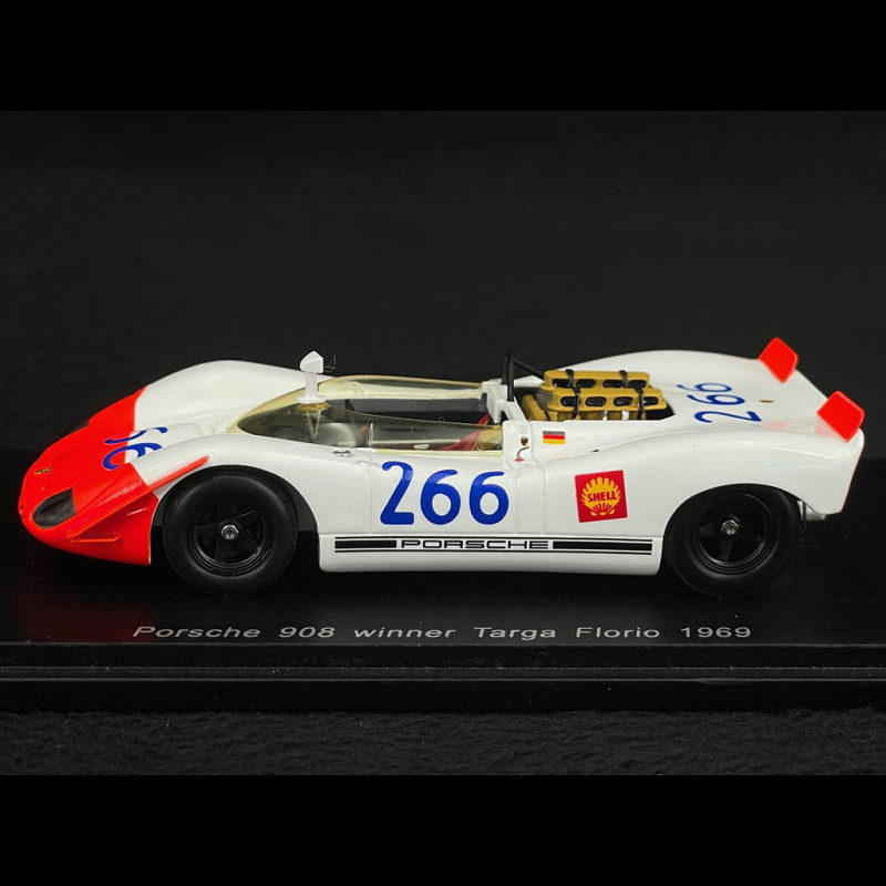 Porsche 908 Spyder Winner Targa Florio 1969 n° 266 1/43 Spark 43TF69