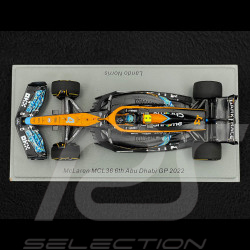 Lando Norris McLaren MCL36 n° 4 6th 2022 Abu Dhabi F1 Grand Prix 1/43 Spark S8554