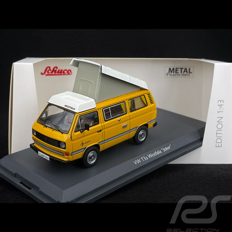Volkswagen Combi Transporter T3a Westfalia Camper 1979 Gelb / Weiß 1/43 Schuco 450359300