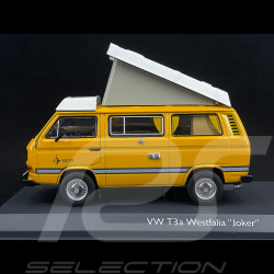 Volkswagen Combi Transporter T3a 1979 Westfalia Camper Jaune / Blanc 1/43 Schuco 450359300