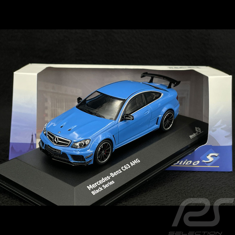 Mercedes AMG C63 Black Series Coupé 2012 Blau 1/43 Solido S4311607