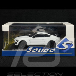 Ford Shelby Mustang GT500 2020 Blanc / Bandes noires 1/43 Solido S4311503