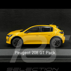 Peugeot 208 GT Pack 2022 Jaune Faro 1/43 Norev 472835