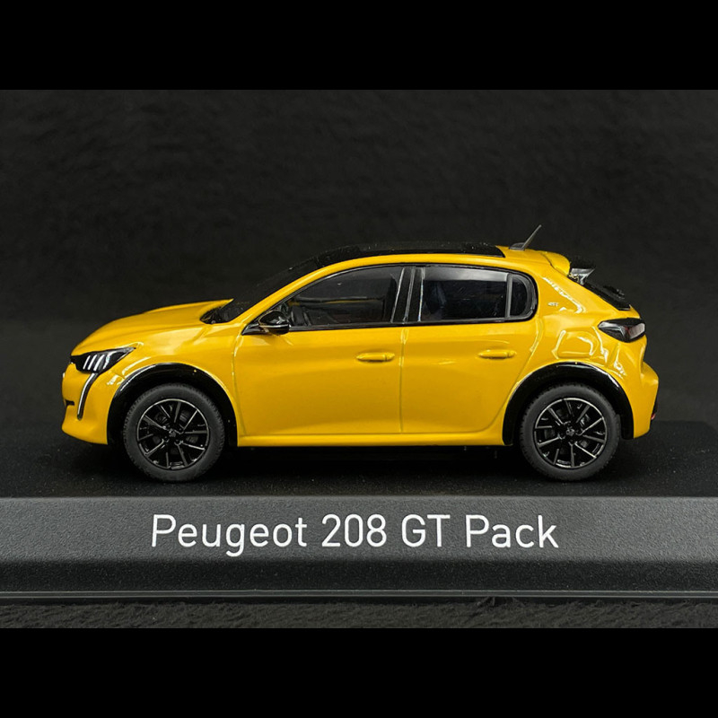 Peugeot 208 GT Pack 2022 Jaune Faro 1/43 Norev 472835