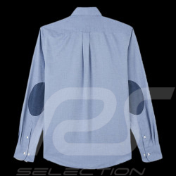 Chemise Eden Park à coudières contrastantes Bleu Ciel H23CHECL0032 - homme