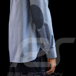 Eden Park Hemd mit kontrastierenden Ellenbogen-Patches Hellblau H23CHECL0013 - Herren