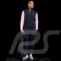 Eden Park Polo shirt Long sleeves French flair Pink / Blue H23MAIML0008 - men