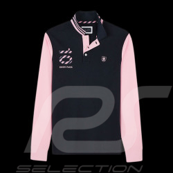 Eden Park Polo shirt Long sleeves Number 10 Pink / Blue H23MAIPL0019 - men