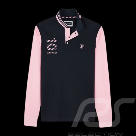 Eden Park Polo shirt Long sleeves Number 10 Pink / Blue H23MAIPL0019 - men