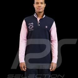 Eden Park Polo shirt Long sleeves Number 10 Pink / Blue H23MAIPL0019 - men