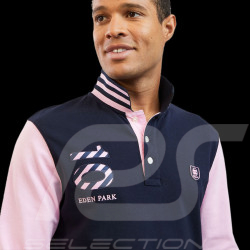 Eden Park Polo shirt Long sleeves Number 10 Pink / Blue H23MAIPL0019 - men