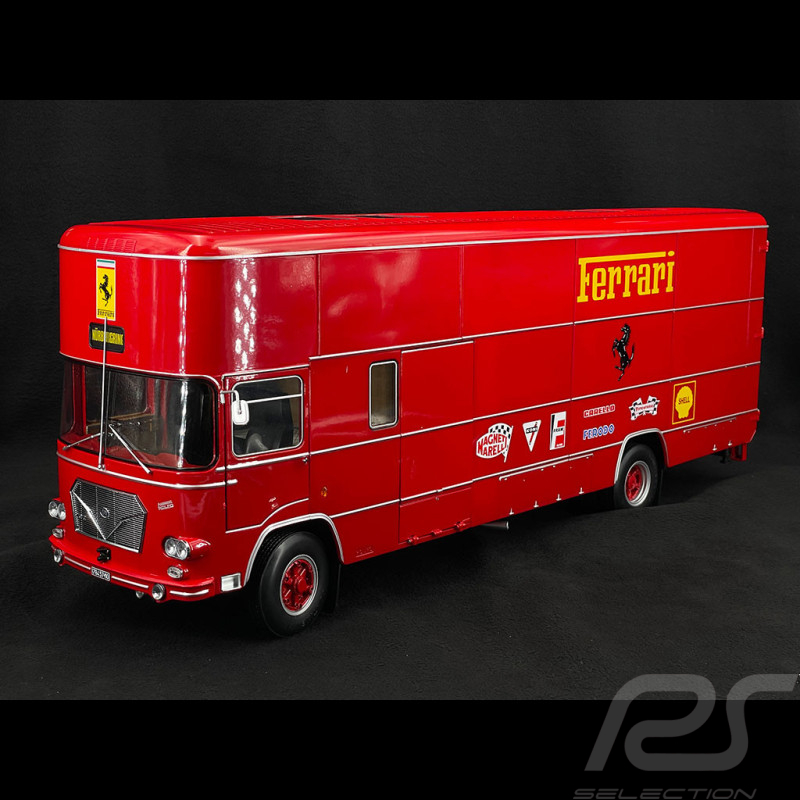 Fiat OM 150 Rolfo Ferrari Renntransporter 1967 Rot 1/18 CMR CMR176