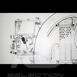 Blueprint Reproduction Porsche 356 1953 616/7 Engine