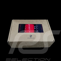 Chaussettes Porsche 3 paires de Noël Design Rouge / Noir / Bleu Marine WAP794RESS - mixte