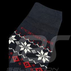 Porsche Socks 3 pairs Christmas Design Red / Black / Navy Blue WAP794RESS - unisex