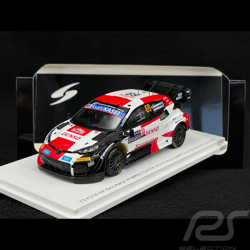 Kalle Rovanperä Toyota GR Yaris Rally1 n° 69 2ème Rallye Monte-Carlo 2023 1/43 Spark S6720