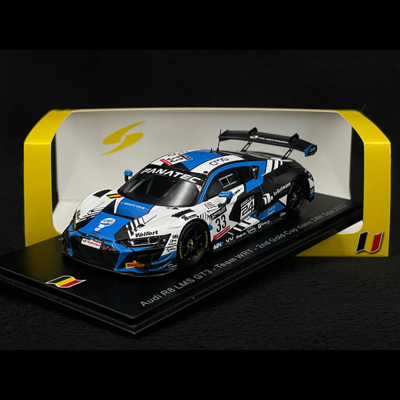 Audi R8 LMS GT3 n° 33 2ème 24h Spa 2022 1/43 Spark SB515