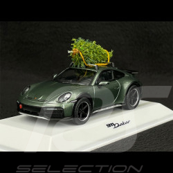 Porsche 911 Dakar Type 992 2022 with Christmas Tree Oak Green Metallic 1/43 Spark WAP0200010RXMS