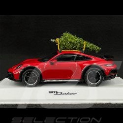 Porsche 911 Dakar Typ 992 2022 mit Weihnachtsbaum Rot 1/43 Spark WAP0200020RXMS