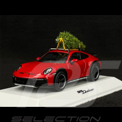 Porsche 911 Dakar Typ 992 2022 mit Weihnachtsbaum Rot 1/43 Spark WAP0200020RXMS