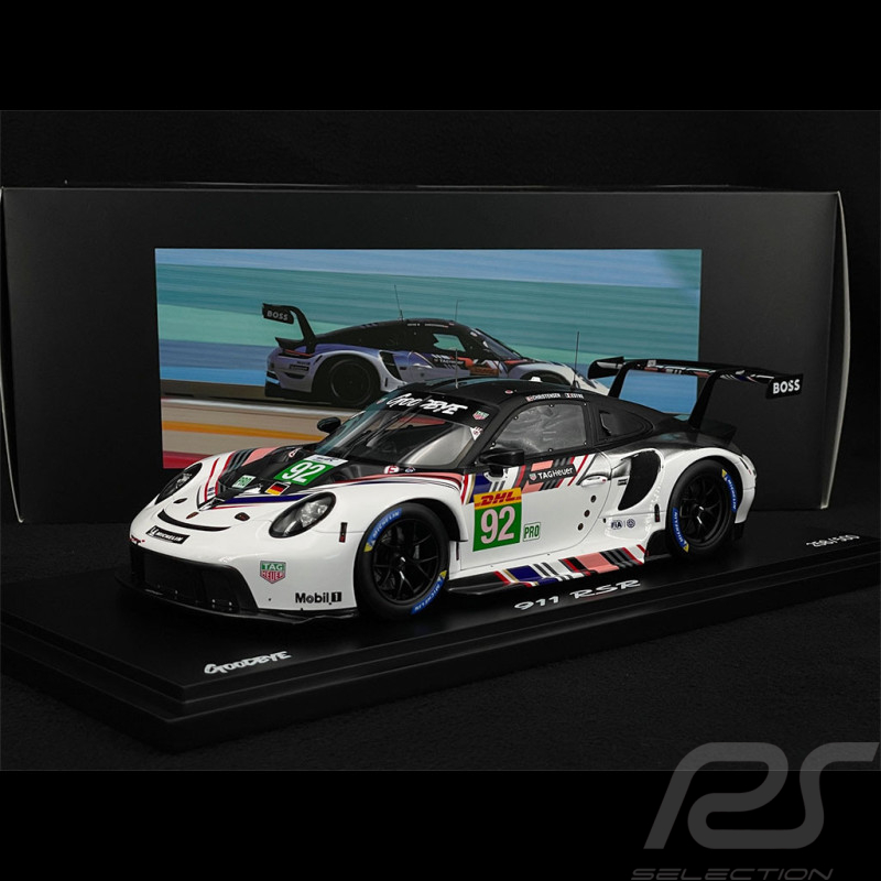 Porsche 911 RSR Typ 991 n° 92 Goodbye 8h Bahreïn 2022 1/18 Spark WAP0219040RRSR
