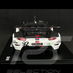 Porsche 911 RSR Typ 991 n° 92 Goodbye 8h Bahreïn 2022 1/18 Spark WAP0219040RRSR