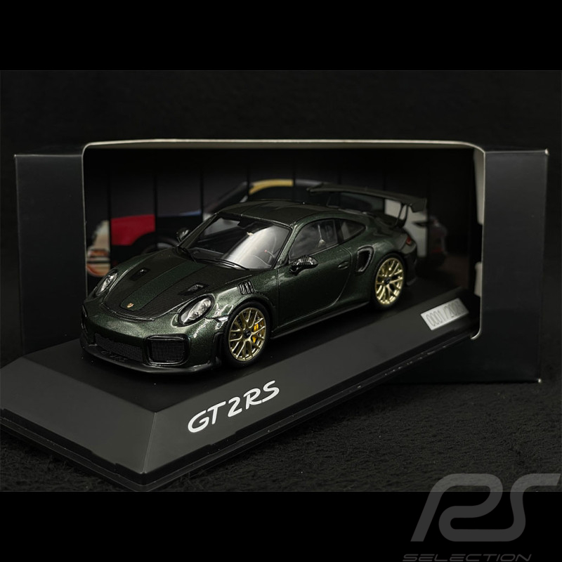 Copy n° 001 / 2023 Porsche 911 GT2 RS Type 991 2018 Oak Green Metallic 1/43 Spark WAP0202100RGT2