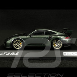 RARE - NUMEROS SPECIAUX Porsche 911 GT2 RS Type 991 2018 Vert Chêne Métallique 1/43 Spark WAP0202100RGT2