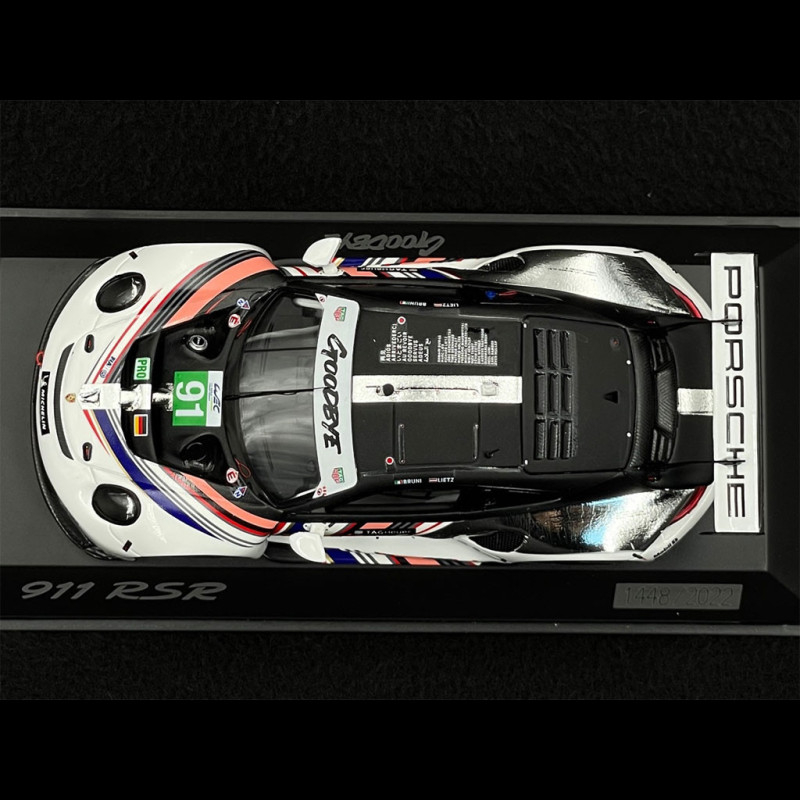 Porsche 911 RSR Type 991 n° 91 Goodbye 8h Bahrein 2022 1/43 Spark ...