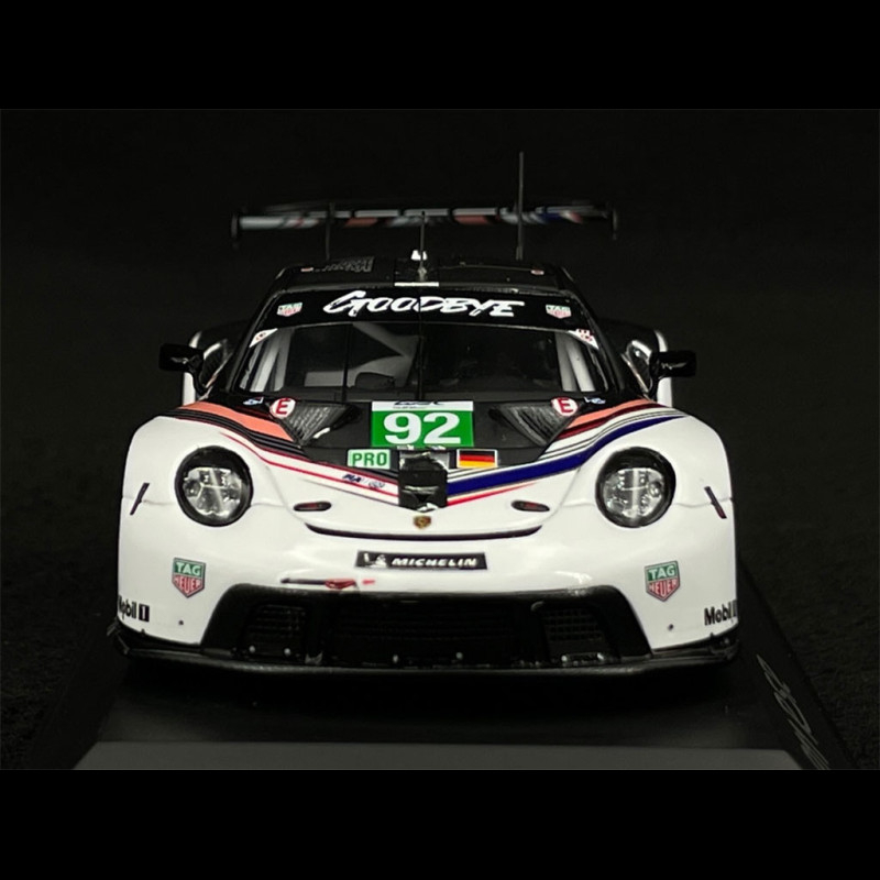 Modèle Réduit 1:43 Spark - Porsche 911 RSR-19 #92 - Dernière Course WEC 8H Bahreïn 2022