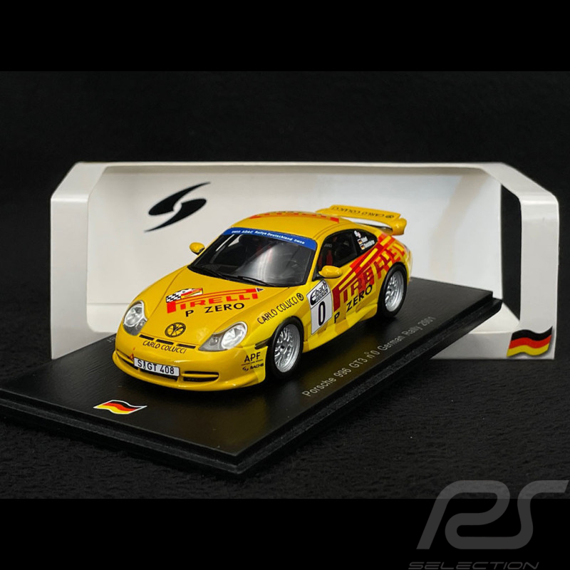 Porsche 911 GT3 Type 996 n° 0 Rallye Allemagne 2001 Pirelli 1/43 Spark SG017