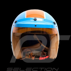 Gulf Helmet Racing Cobalt blue / orange