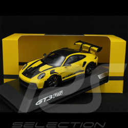RARE Exemplaire n° 911 / 911 Porsche 911 GT3 RS Type 992 Weissach Package 2023 Jaune Racing 1/43 Spark WAP0201530P008