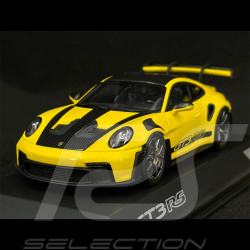 RARE Exemplaire n° 911 / 911 Porsche 911 GT3 RS Type 992 Weissach Package 2023 Jaune Racing 1/43 Spark WAP0201530P008