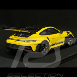 RARE Exemplaire n° 911 / 911 Porsche 911 GT3 RS Type 992 Weissach Package 2023 Jaune Racing 1/43 Spark WAP0201530P008