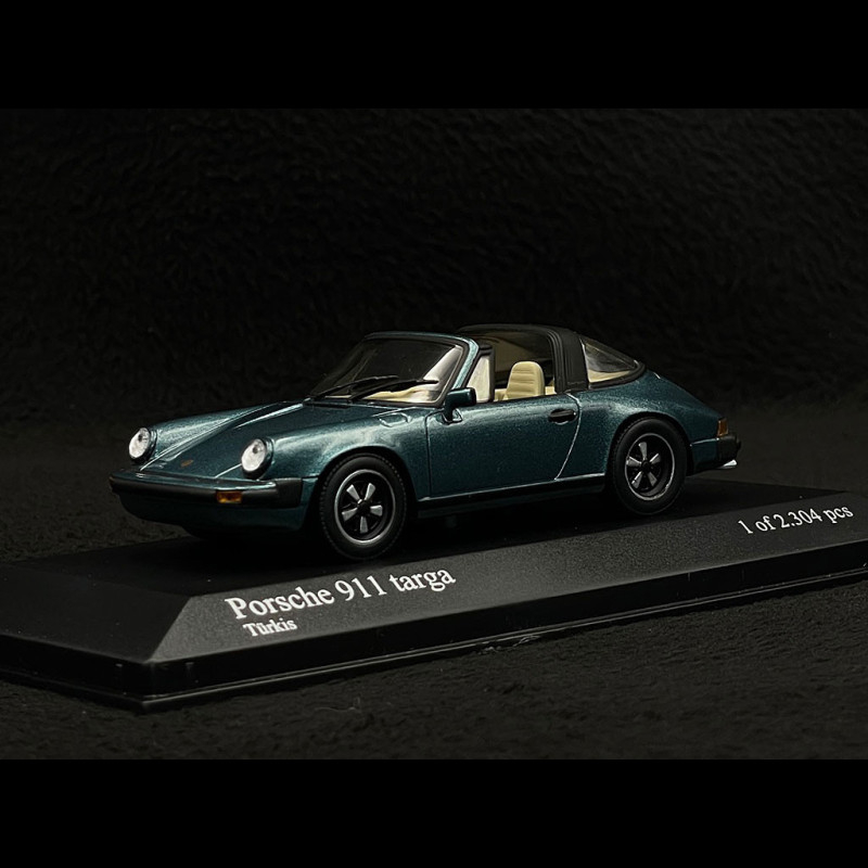 Porsche 911 Targa 1977 Turquoise Blue 1/43 Minichamps 400061260